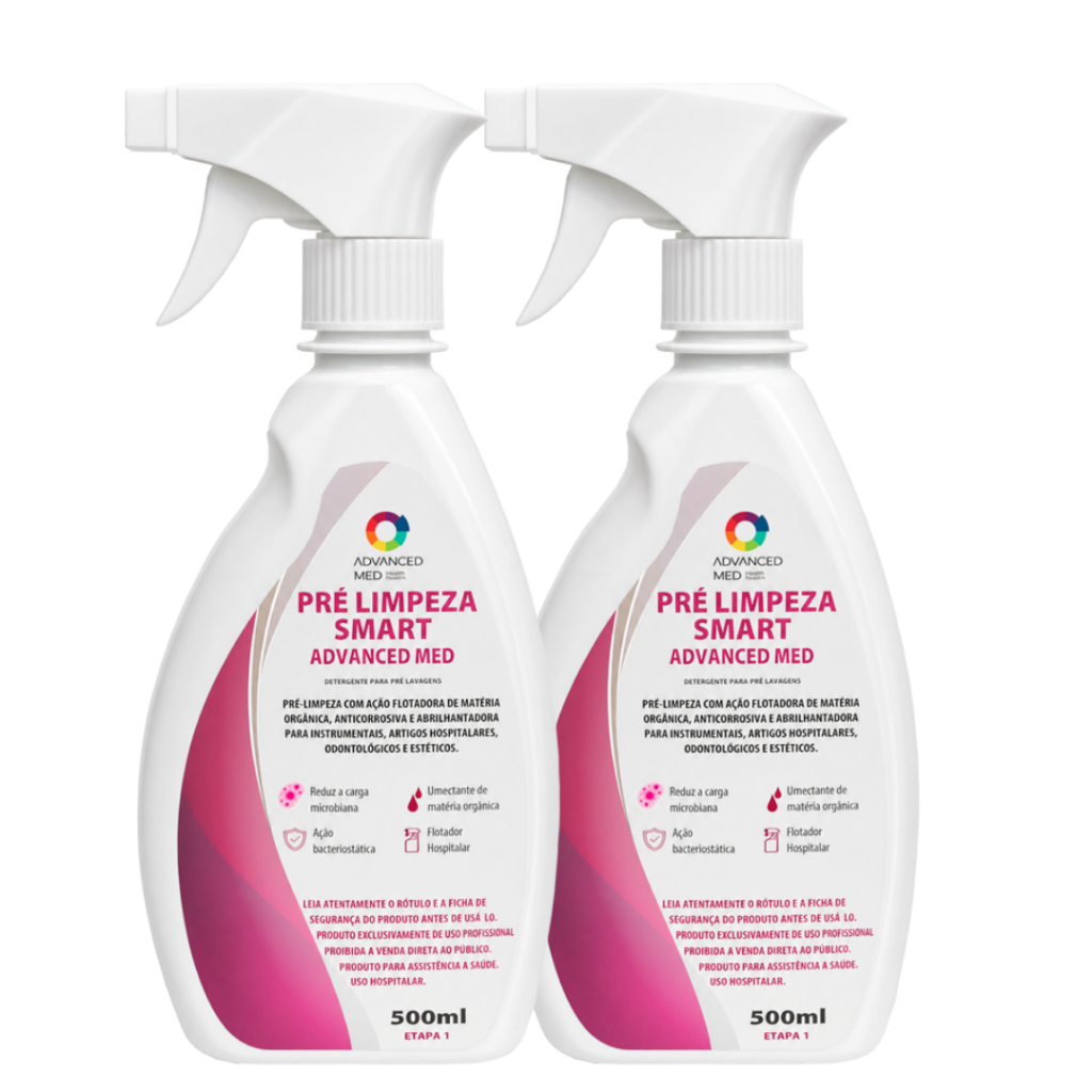 Detergente Pré-Limpeza Smart para Instrumental Cirúrgico,alicate e pinça- Combo 2 Gatilhos de 500mL