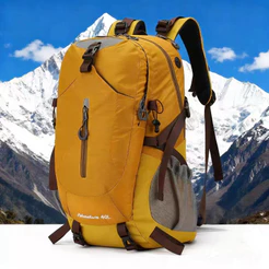Mochila Cargueira 40L Impermeável Para Trilha Acampamento Viagem c/ Capa de Chuva