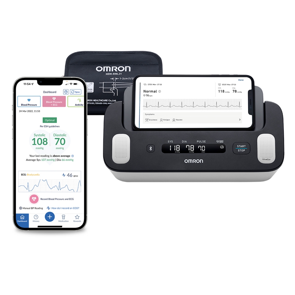 Aparelho Pressão Arterial com Eletrocardiograma Hem-7530 Omron Digital