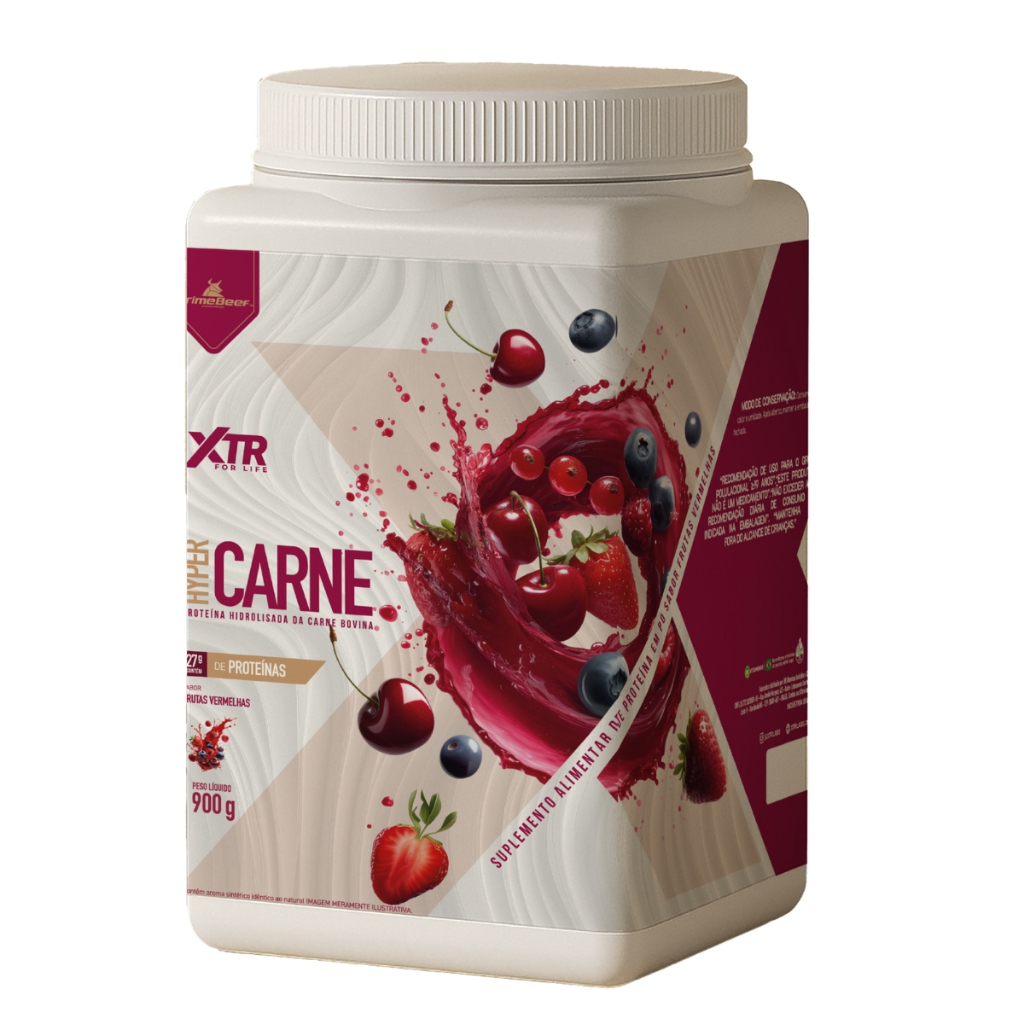 Hyper Carne Beef Protein Hidrolizado Zero Lactose Lowcarb Frutas Vermelhas