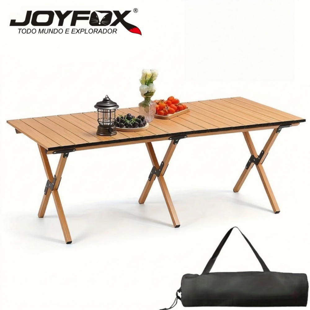 Mesa Dobrável Portatil 120X60cm Mesa de Campismo Camping Praia Acampamento