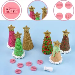KIT CARIMBOS DESEJOS PEQUENO- 2 CM (BLUE STAR) (CHOCO)