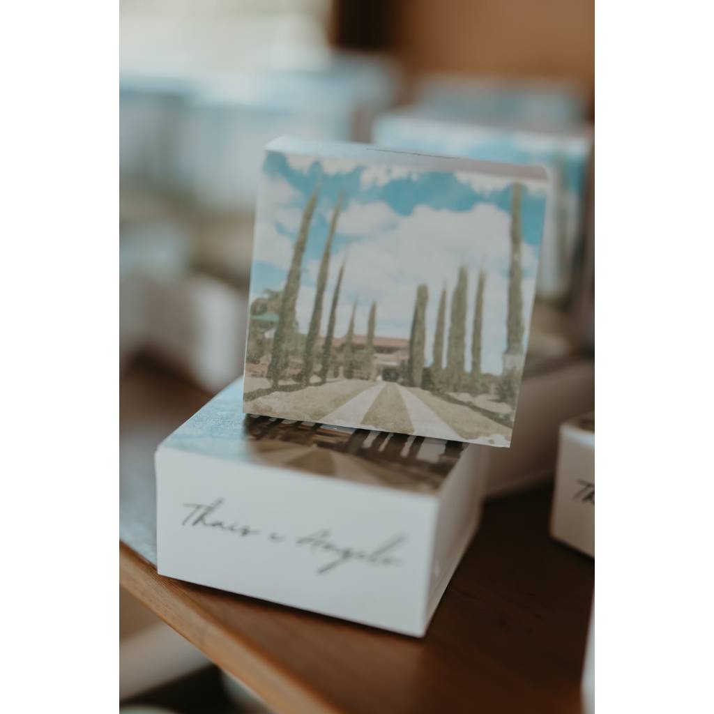 Caixinha Personalizada para Bem-Casado Pão de Mel Brownie Casamento Batizado Lembrancinha