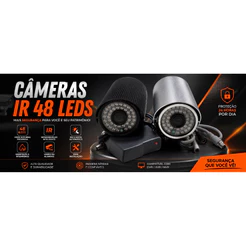 Câmera de Segurança HD Visão Noturna 25m 12V Externa Colorida Compatível DVR