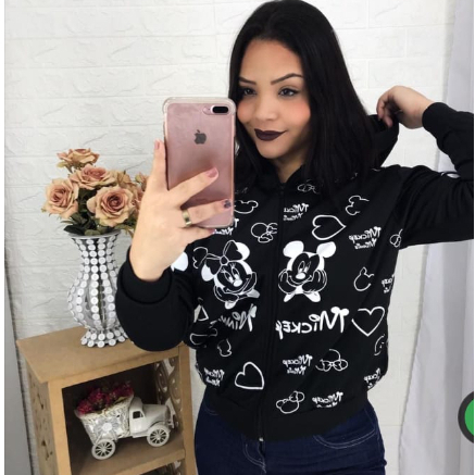 Casaco Moletons De Inverno da Minnie Mickey