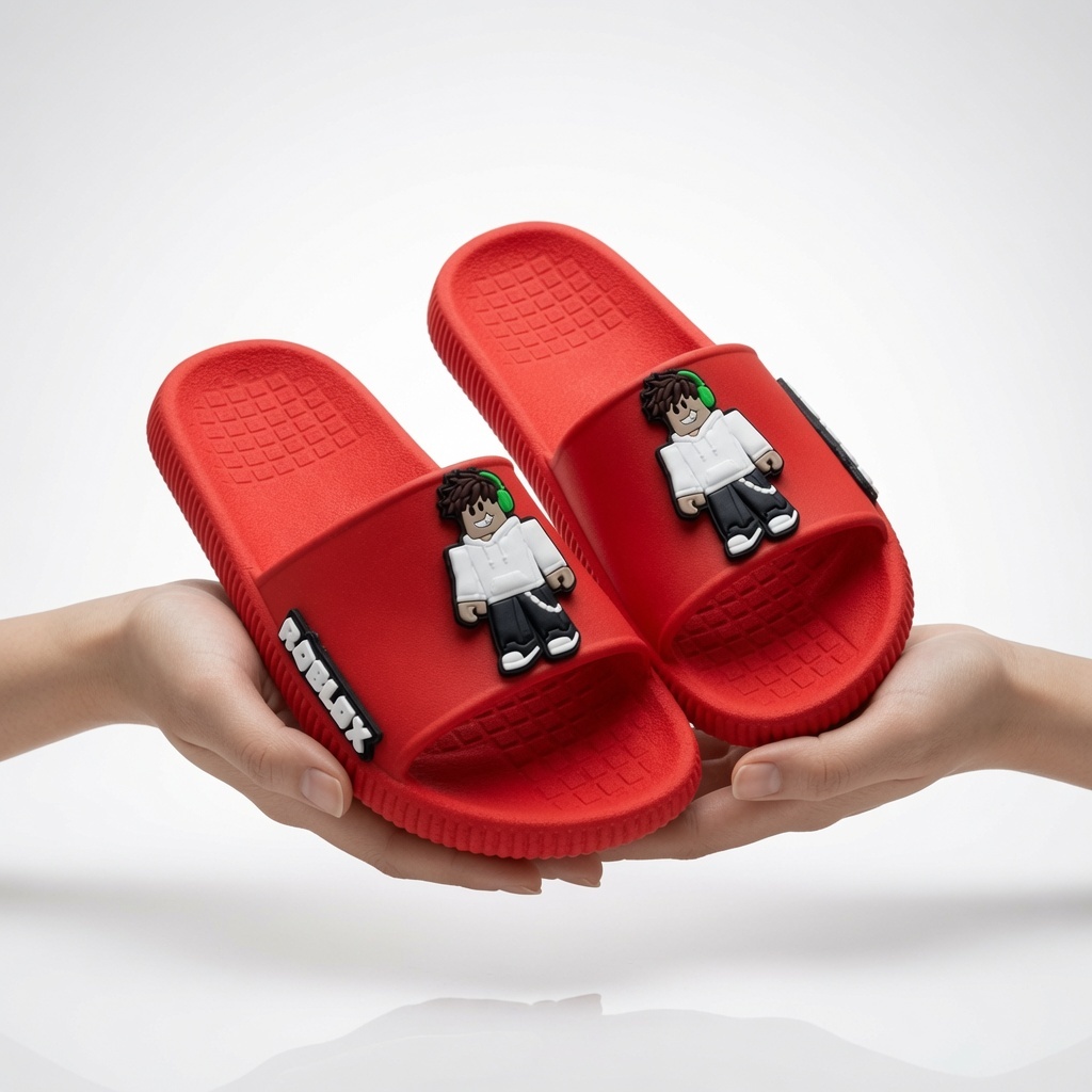 Chinelo Slide Infantil Unissex Leve e Confortável Antiderrapante para Uso Diário