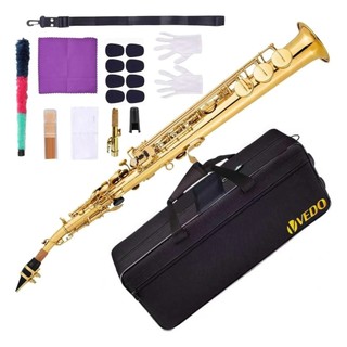 Saxofone Soprano Vedo Em Si Bemol, Com Estojo E Boquilha