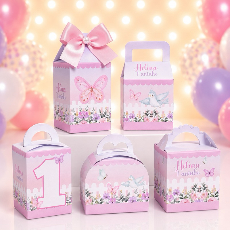 kit  Personalizadas Jardim Encantado Jardim das Borboletas - kit festa infantil - lembrancinhas Jardim