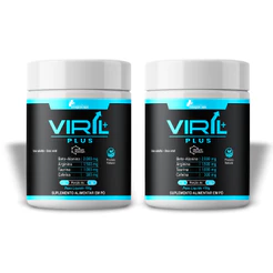 2 Unid Viril Plus 150g Original - Nova Fórmula C/ Feno-Grego E Vitaminas - Loja Oficial VirilPlus