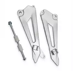 Par Suporte Pedaleira Bacalhau Ybr 125 2000 A 2008 ALUMINIO