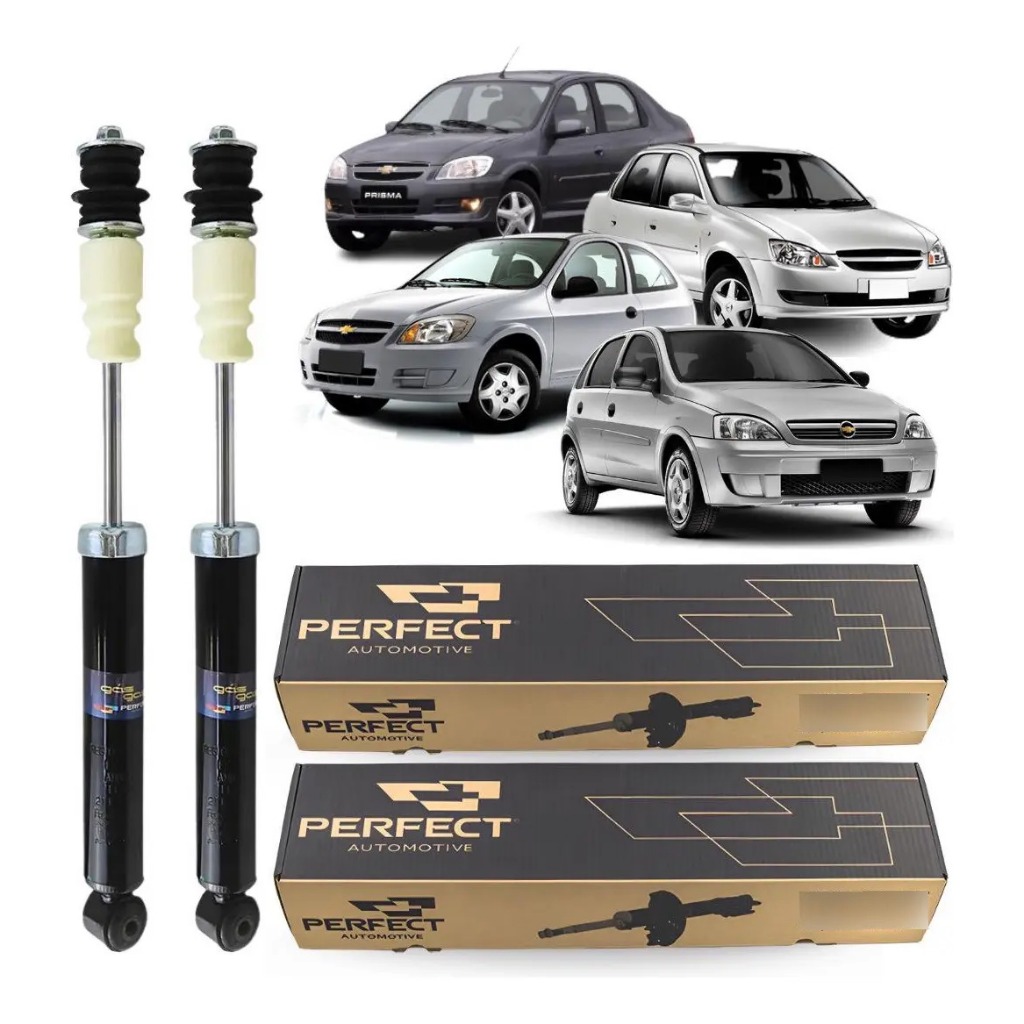 Par Amortecedor e Kits Traseiro Corsa Prisma Celta 1994 1995 A 2012