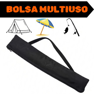 BOLSA CAPA PROTETORA PARA GUARDA-SOL, TRIPÉ, VARAS DE PESCA E OUTROS - COR PRETO