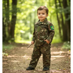 Fantasia Farda Infantil do Exército Brasileiro (Modelo Novo)