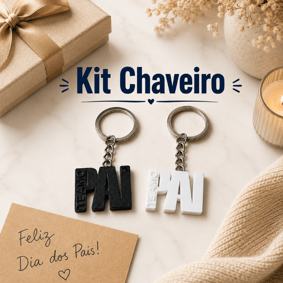 Kit Chaveiro Lembrancinha Para Pai Presente Dia Dos Pais Brinde Mimo Qualidade Premium