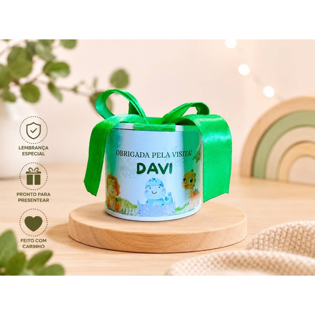 Kit tubolatas personalizadas cereja xadrez Lembrancinha maternidade | batizado | aniversário | chá de bb. 5x6