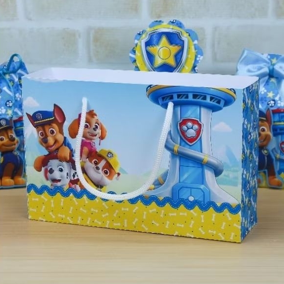 ENVIO RÁPIDO Sacolinha Personalizada Patrulha Canina Festa Patrulha Canina Aniversário Infantil FAZEMOS TODOS OS TEMAS