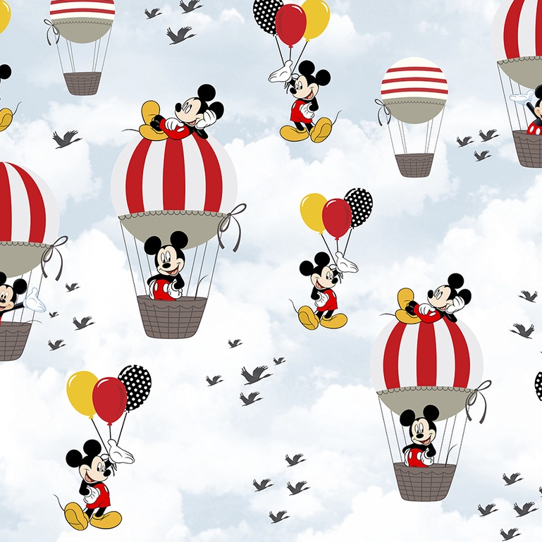Papel de Parede Personalizado Mickey Balão