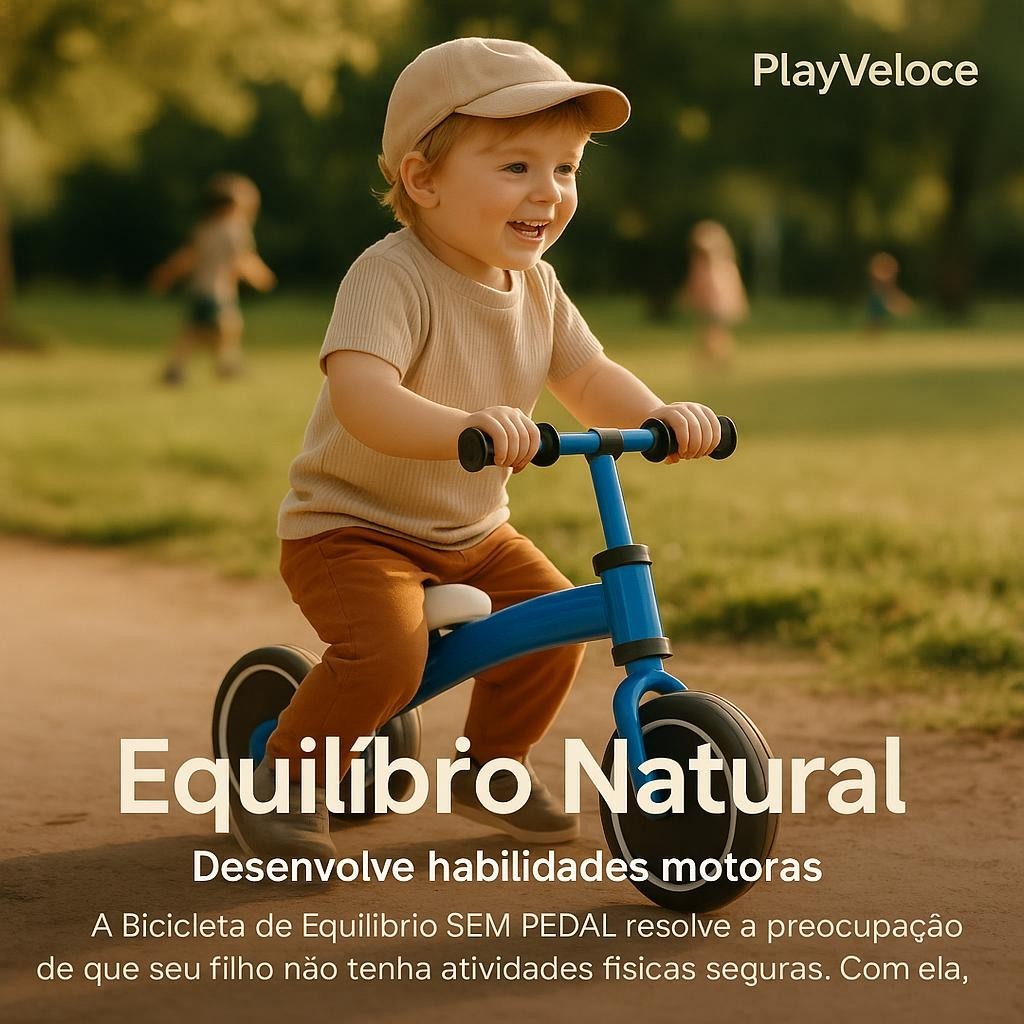 Bicicleta Infantil Equilíbrio Sem Pedal Segurança Diversão