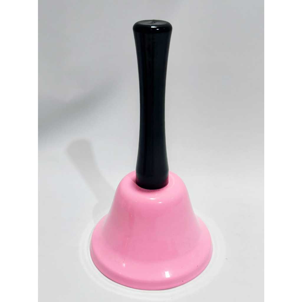 Sino sineta de mão de metal 13cm. para restaurante escola