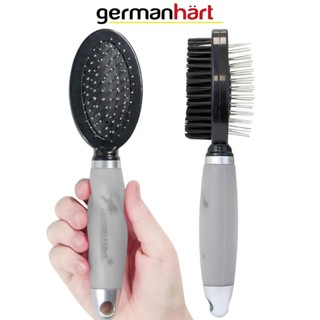 Escova Dupla Germanhart M Gel para Pets 🐈🐶 Cachorros Gatos Remoção de Nós e Emaranhados