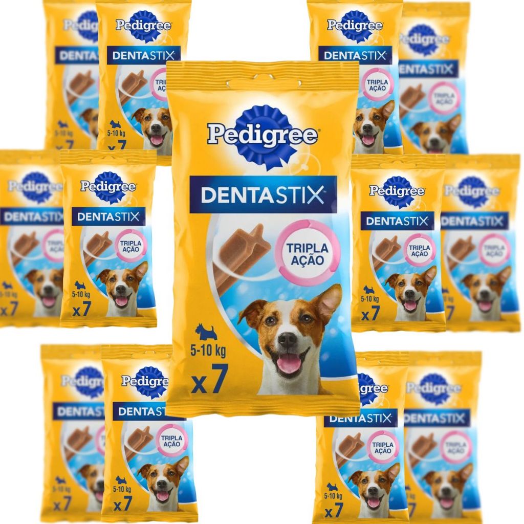 Kit Petiscos Pedigree Dentastix Para Cachorros Raças Pequenas - 110G Cada Unidade