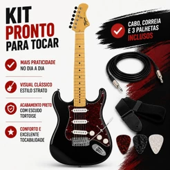 Guitarra Elétrica Strato Tagima Tw Series Tg-530 Preto