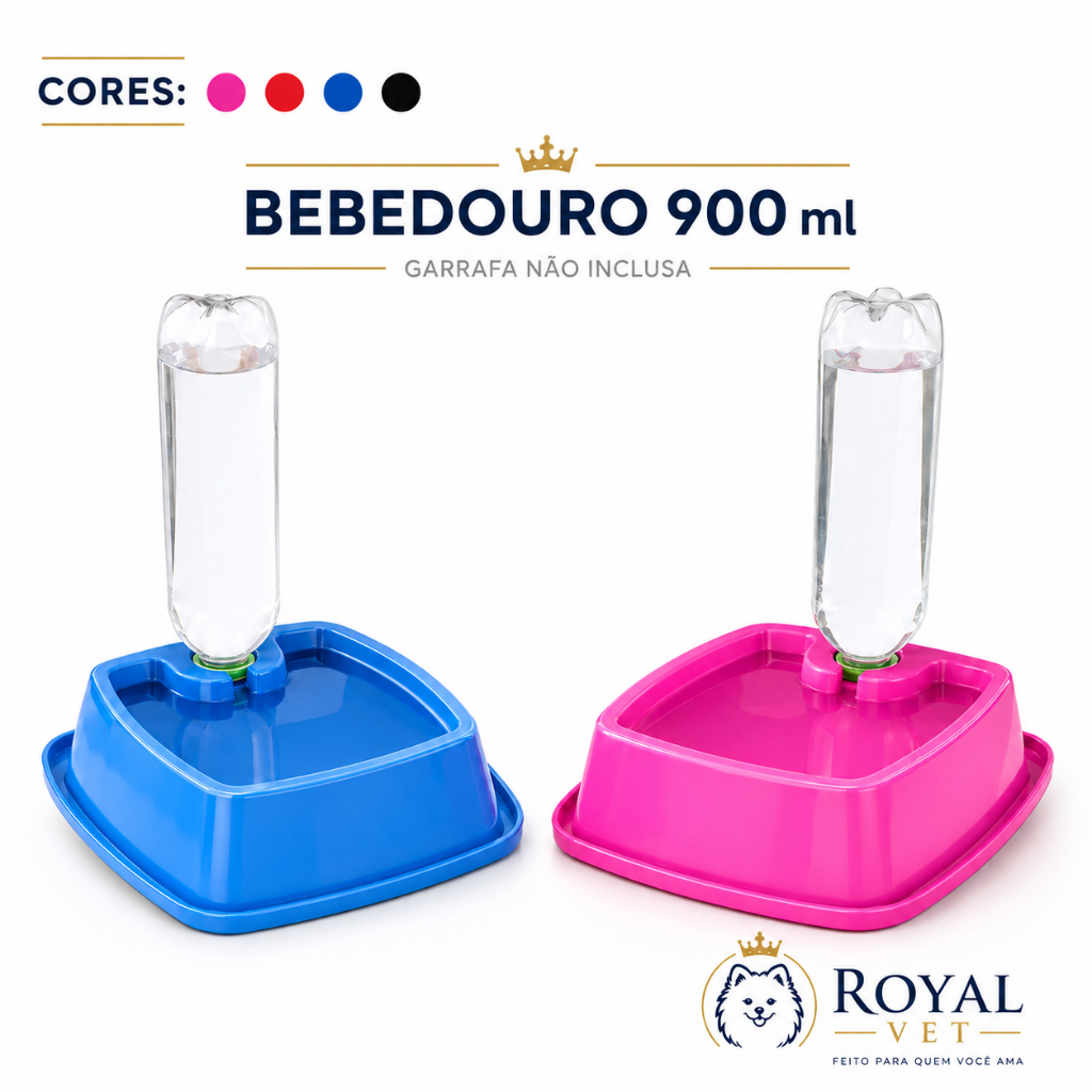 Bebedouro Automático Anti formiga 900ml Para Cães e Gatos Royal Vet