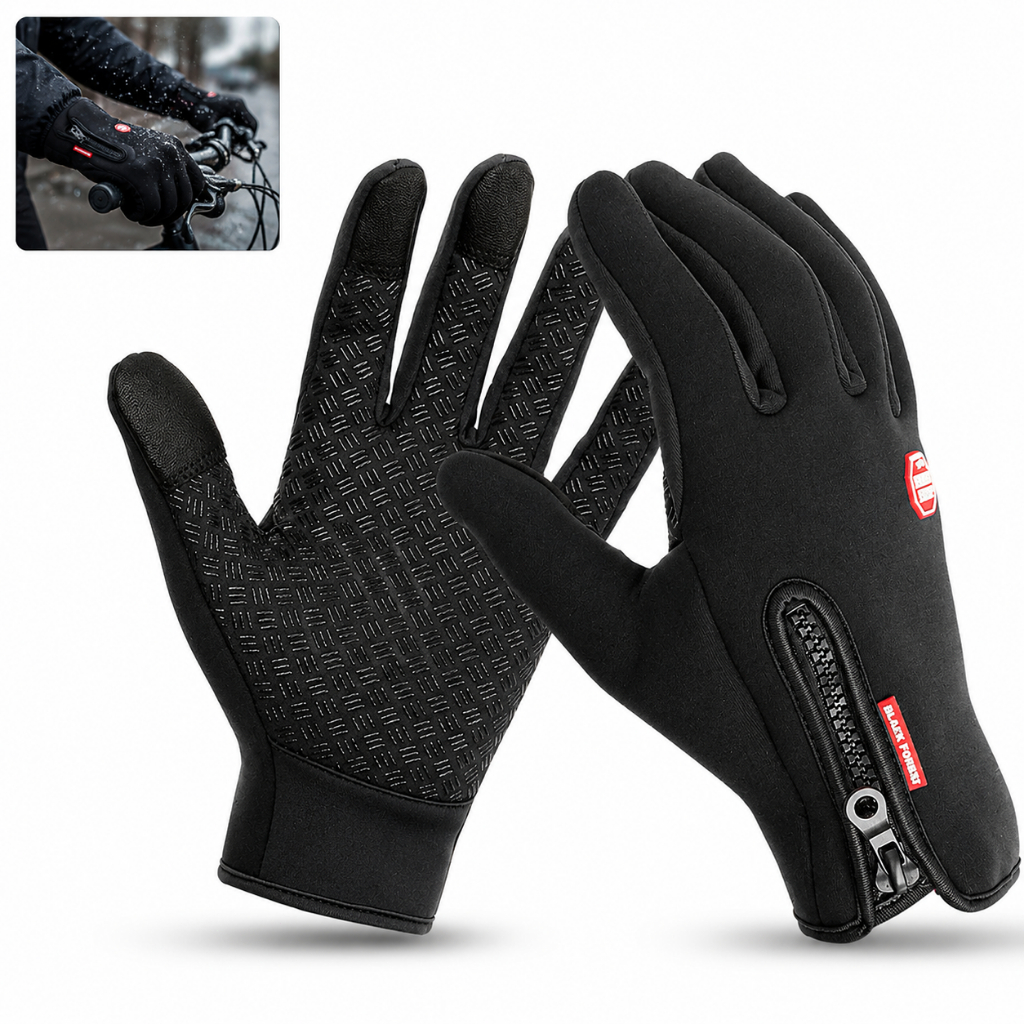 Luva Motoqueiro Inverno Frio Luva Motociclista Antiderrapante Tamanho Único TouchScreen Sports