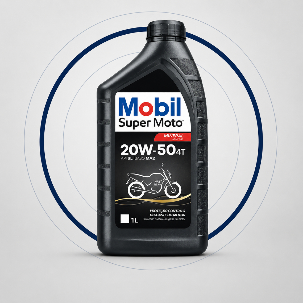Óleo Mobil Super Moto 4T 20W50 Mineral 1 Litro
