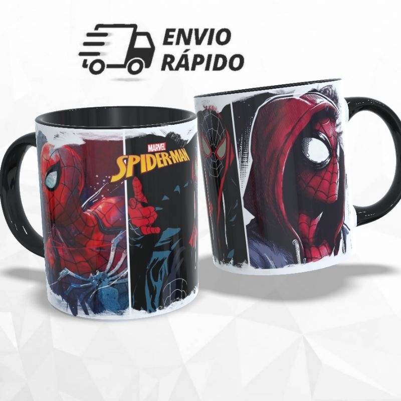 Caneca Homem-Aranha Marvel Spider-Man 325ml Cerâmica Personalizada Presente Geek