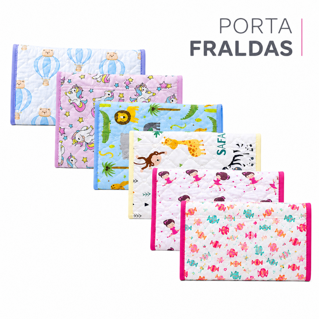 Porta Fraldas Lenço Umedecido Pomada Portátil Bebê Organizador Bolsa Menino Menina