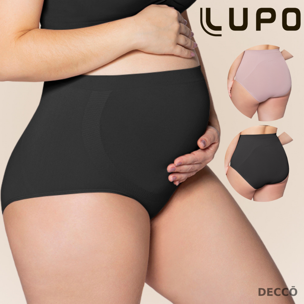 Calcinha Loba Lupo Feminina Cintura Alta Gestante Para Gravida Modelo Sem Costura P ao GG