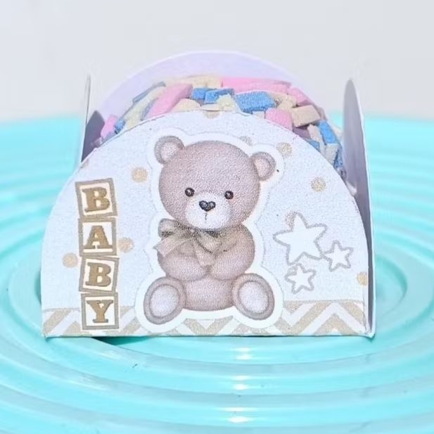 KIT FORMINHA PARA DOCINHO PERSONALIZADA CHÁ REVELAÇÃO/ DOCES/ BRIGADEIRO/ LEMBRANCINHA