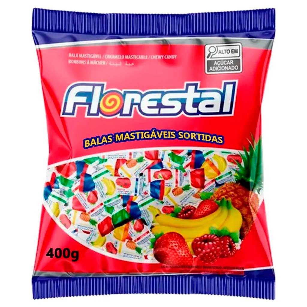 Bala Mastigável Frutas Sortidas 400g - Florestal