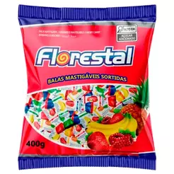 Bala Mastigável Frutas Sortidas 400g - Florestal