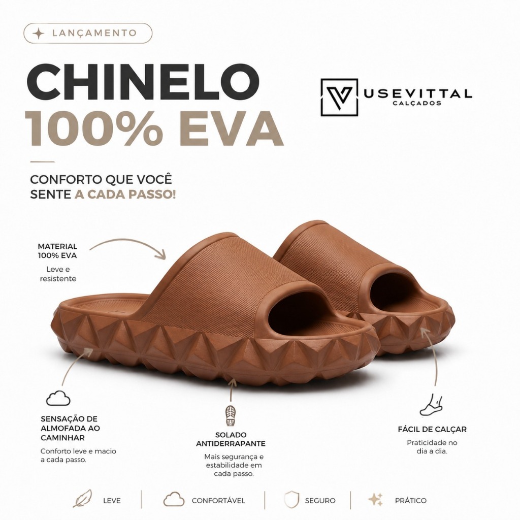 Chinelo Nuvem Slide Confort 100% EVA Anatômico Levissimo · foto 2