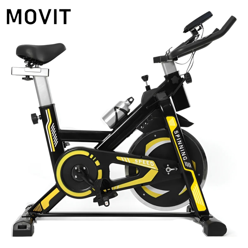 Bicicleta Spinning Ergométrica Exercício Profissional Monitor suporta até 150kg Academia 1.90m