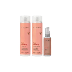 Cadiveu Kit Hair Remedy Shampoo + Condicionador e Leave-in