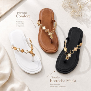 Sandália Asa Delta Flatform Feminina Plataforma Confortável Leve Moda Blogueira Verão Estilosa