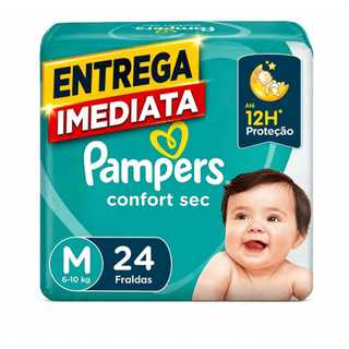 Fralda Pampers Confort Sec M 24Unidades
