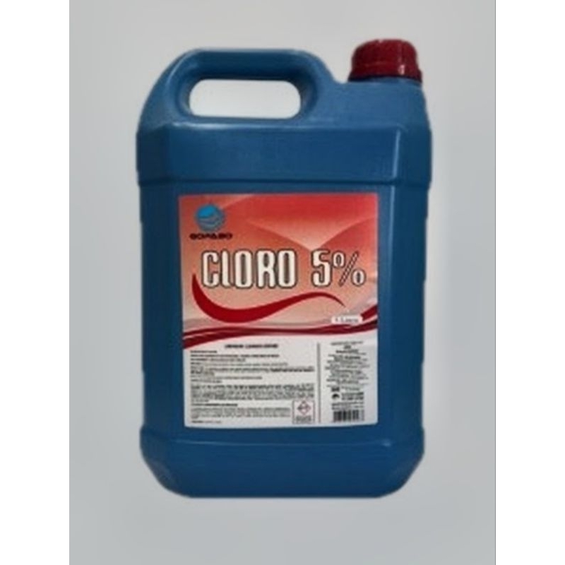 Cloro Líquido 5L 5% GL Concentrado c/ Bom Rendimento