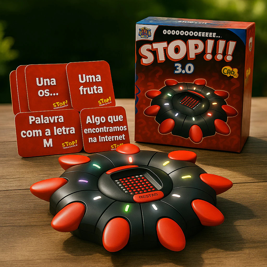 Jogo de Tabuleiro Covei Toys Stop 3.0 - Estimula Vocabulário e Raciocínio