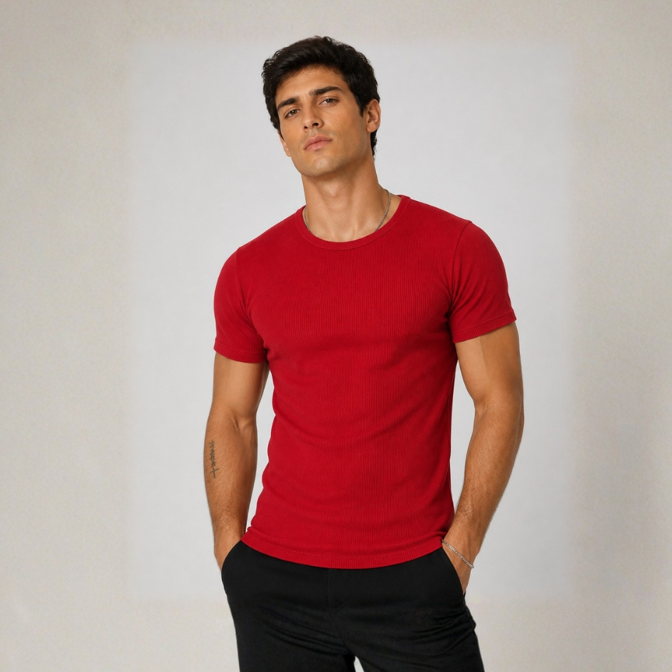 CamisaAmericana Canelada Masculina  Blusa Ribana Canelada Roupas Masculinas Estilosas