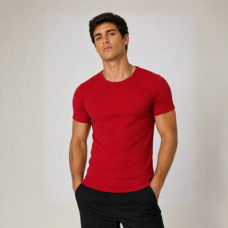 CamisaAmericana Canelada Masculina  Blusa Ribana Canelada Roupas Masculinas Estilosas