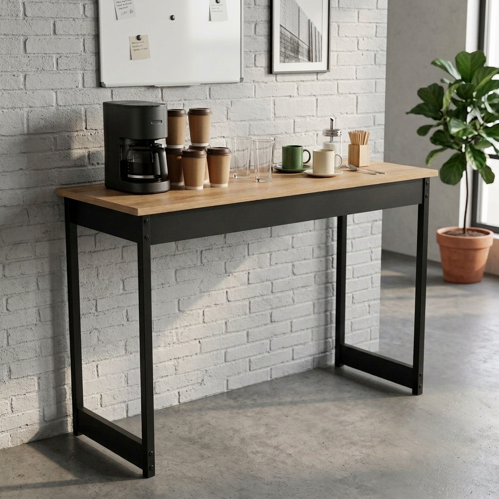 Mesa Escrivaninha Home Office Moderna Compacta Fácil Montagem MDP Reforçada 90CM