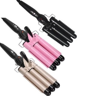 Trionda Modelador de Cachos Profissional - Modelador de Cabelo Wave Styles 3 Barras.