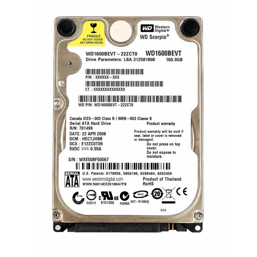 HD 80/120/160/250 GB p/ NOTEBOOK NETBOOK VIDEO GAME com sistema operacional instalado e pronto para uso.