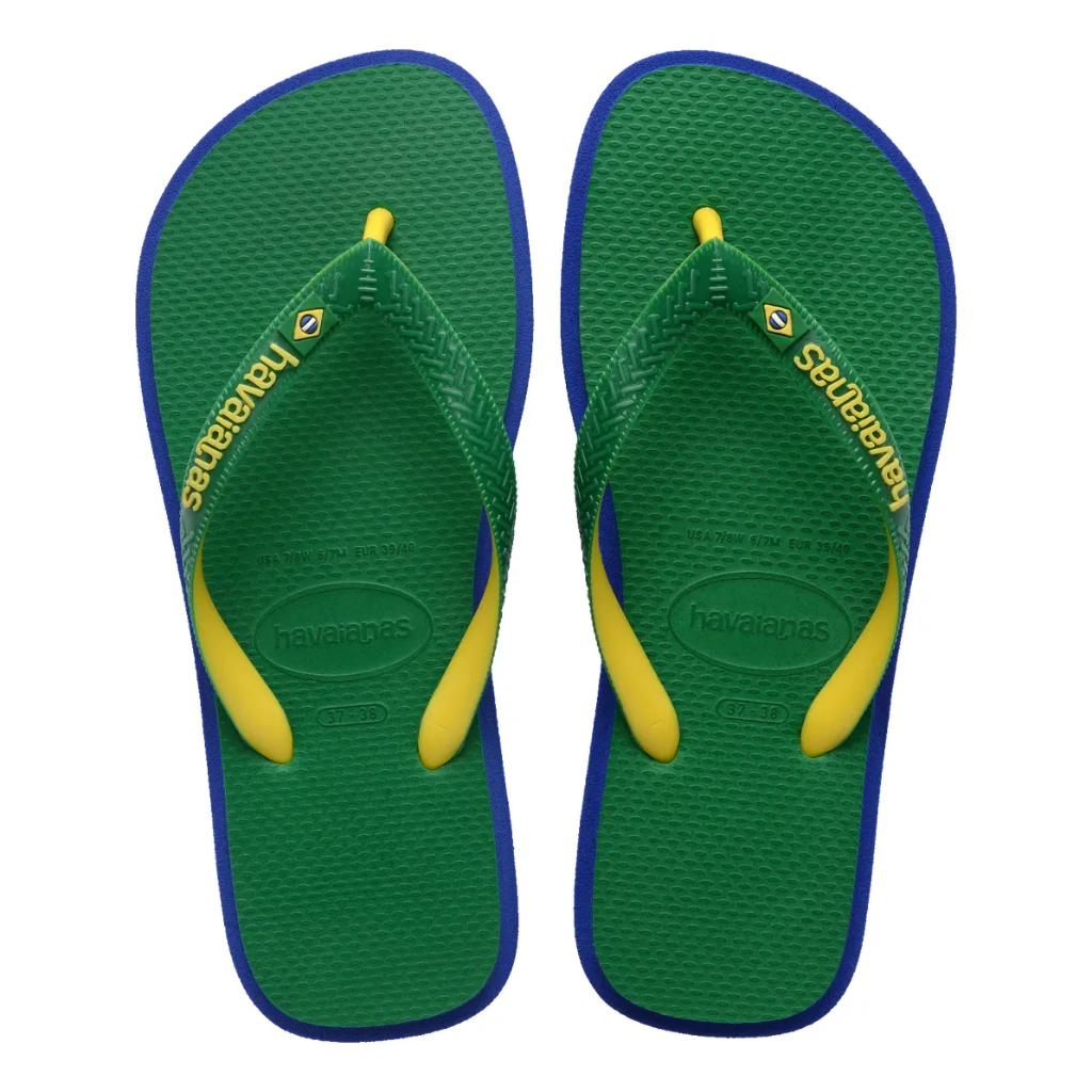 Chinelo Havaianas Brasil Twist verde Original
