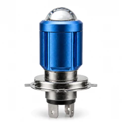 Lampada De Led Olho Peixe Bicolor H4 Moto 6500k Cg 125 150 160 Start Fan Titan Fazer Twister 250