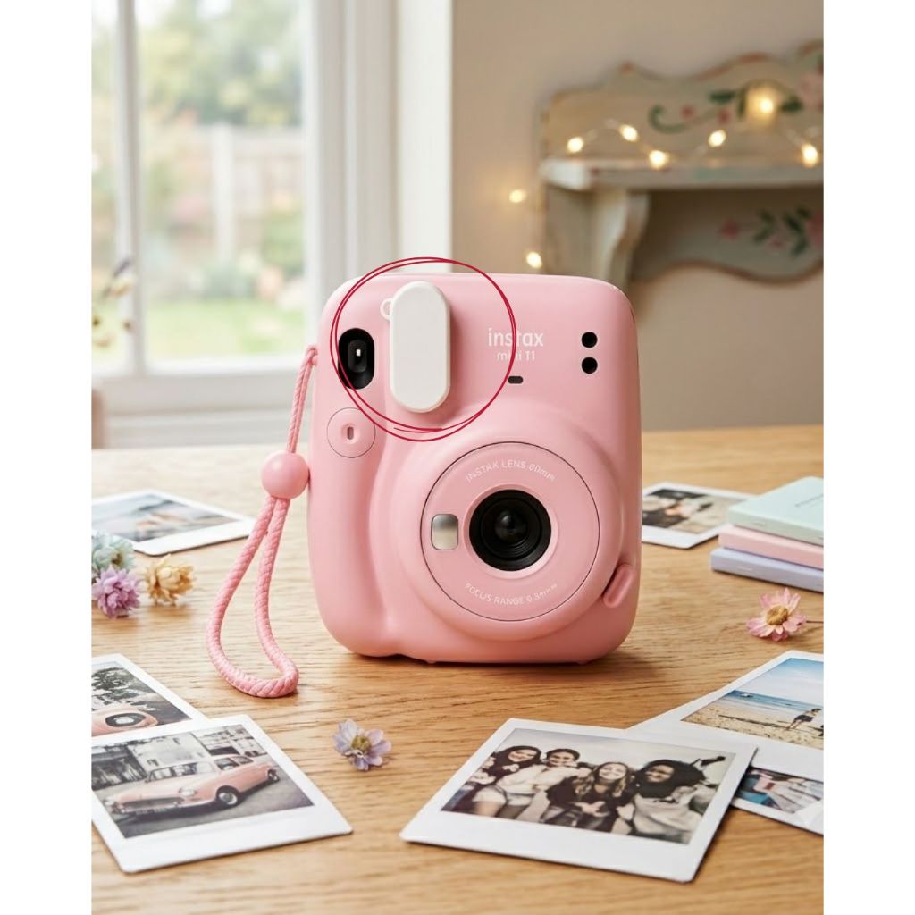 Kit 2x Tampas Protetoras Para Flash Instax Mini 11 - Evita Fotos Estouradas Encaixe Preciso Proteção Compatível